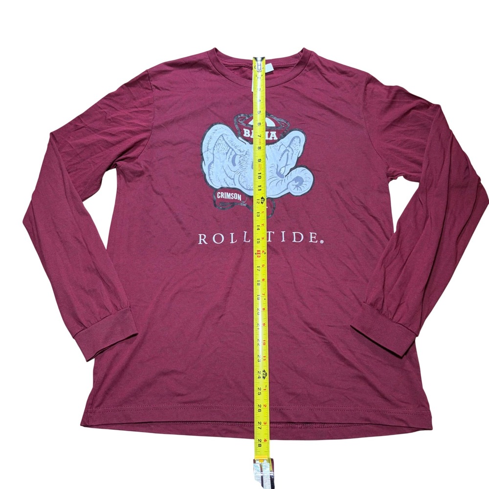 Alabama Crimson Tide Roll Tide Long Sleeve Graphic Tee Maroon Large Big Al - Picture 5 of 5